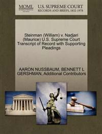 Steinman (William) V. Nadjari (Maurice) U.S. Supreme Court Transcript of Record with Supporting Pleadings