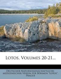 Lotos, Volumes 20-21...