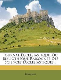 Kirjan kansi "Journal Ecclesiastique, Ou Bibliotheque Raisonnee Des Sciences Ecclesiastiques..."
