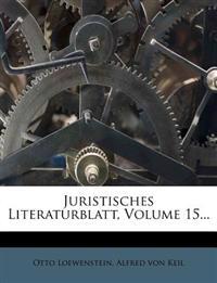 Juristisches Literaturblatt, 1903