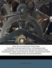 Das Kutschkelied VOR Dem Untersuchungsrichter