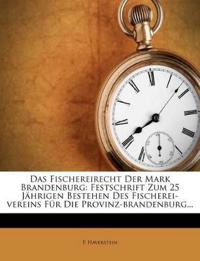 Das Fischereirecht Der Mark Brandenburg