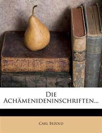 Die Achämenideninschriften 1882