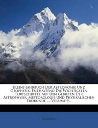 Kirjan kansi "Kleins Jahrbuch Der Astronomie Und Geophysik"