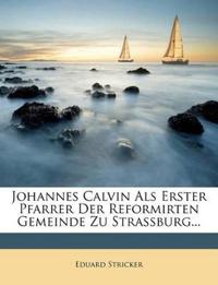 Johannes Calvin ALS Erster Pfarrer Der Reformirten Gemeinde Zu Strassburg...