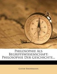 Philosophie als Begriffswissenschaft.