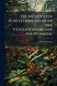 Die wichtigsten Schutzeinrichtungen der Vegetationsorgane der Pflanzen.