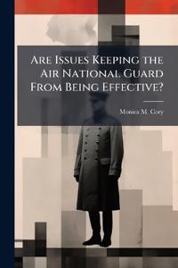 Are Issues Keeping the Air National Guard From Being Effective?