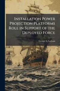 Installation Power Projection Platforms Role in Support of the Deployed Force: The Disappearing Boundary Between Sustaining Base Activities and the Wa