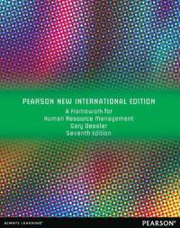 Framework for Human Resource Management, A