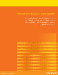 Measurement and Evaluation in Psychology and Education