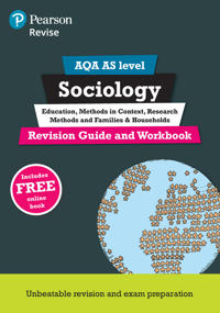 Pearson REVISE AQA AS Level Sociology Revision Guide & Workbook inc online edition - for 2026, 2027 exams