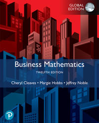 Business Mathematics, Global Edition
