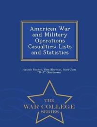 American War and Military Operations Casualties