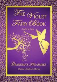 Kirjan kansi "The Violet Fairy Book - Andrew Lang"