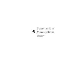 Kirjan kansi "Beastiarium Munustolidus"