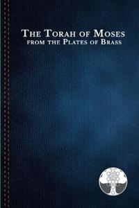 Kirjan kansi "The Torah of Moses from the Plates of Brass"