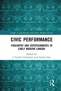 Studies in Performance and Early Modern Drama