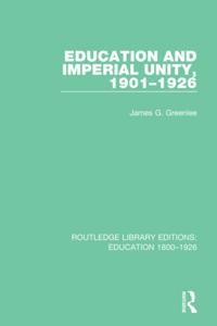 Routledge Library Editions: Education 1800-1926