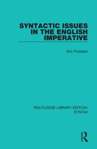 Routledge Library Editions: Syntax
