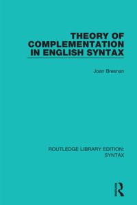 Routledge Library Editions: Syntax