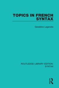 Routledge Library Editions: Syntax