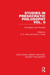 Routledge Library Editions: Ancient Philosophy