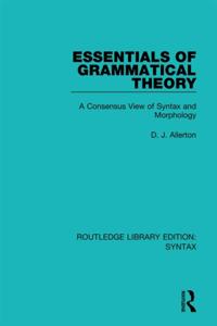 Routledge Library Editions: Syntax