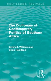 Dictionary of Contemporary Politics of Southern Africa