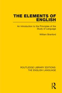 Routledge Library Editions: The English Language