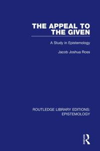 Routledge Library Editions: Epistemology