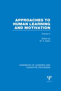 Handbook of Learning and Cognitive Processes