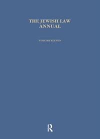 Jewish Law Annual (Vol 11)