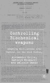 Controlling Biochemical Weapons