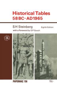 Historical Tables, 58 B.C.-A.D. 1965