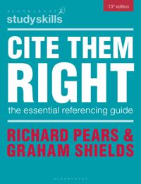 Bokomslag for "Cite Them Right"