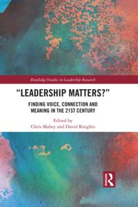 Routledge Studies in Leadership Research