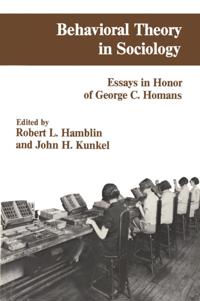 Behavioral Theory in Sociology