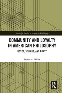 Routledge Studies in American Philosophy