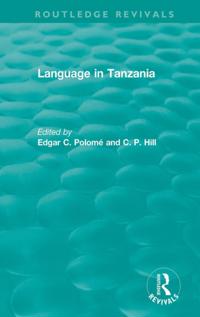 Routledge Revivals: Language in Tanzania (1980)