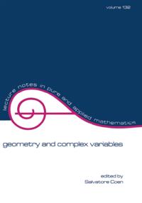 Lecture Notes in Pure and Applied Mathematics