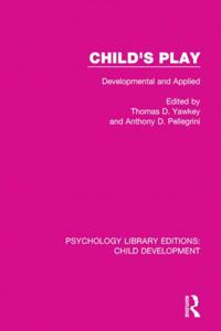 Psychology Library Editions: Child Development