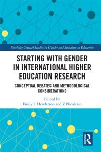 Starting with Gender in International Higher Education Research