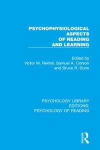 Psychology Library Editions: Psychology of Reading