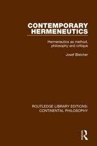 Contemporary Hermeneutics