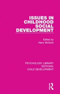 Psychology Library Editions: Child Development