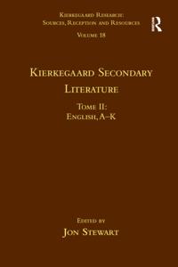 Kierkegaard Research: Sources, Reception and Resources