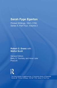 The Early Modern Englishwoman: A Facsimile Library of Essential Works & Printed Writings, 1641-1700: Series II, Part Four