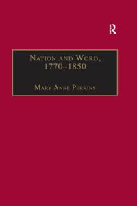 Nation and Word, 1770a &quote;1850