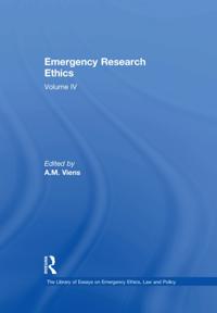 The Library of Essays on Emergency Ethics, Law and Policy